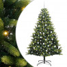 Sztuczna Choinka Składana na Święta 300 LED Zielony 210 cm