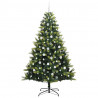 Sztuczna Choinka Składana na Święta 300 LED Zielony 210 cm