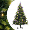 Sztuczna Choinka Składana na Święta 300 LED Zielony 210 cm
