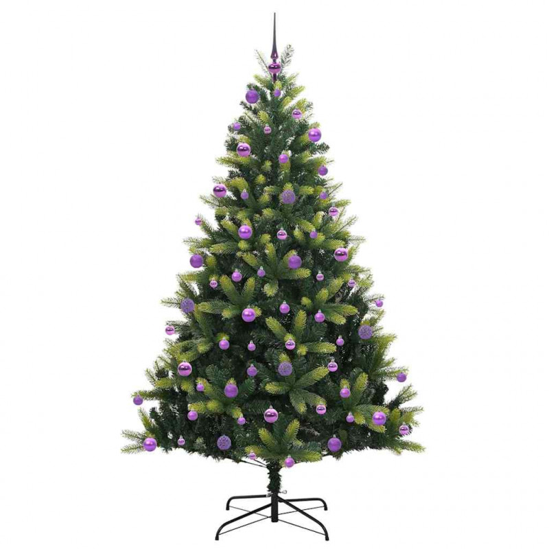 Sztuczna Choinka Składana na Święta 300 LED Zielony 210 cm