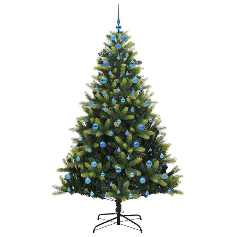 Sztuczna Choinka Składana na Święta 300 LED Zielony 210 cm