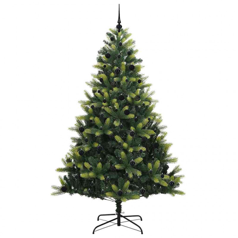 Sztuczna Choinka Składana na Święta 300 LED Zielony 240 cm