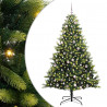 Sztuczna Choinka Składana na Święta 300 LED Zielony 240 cm