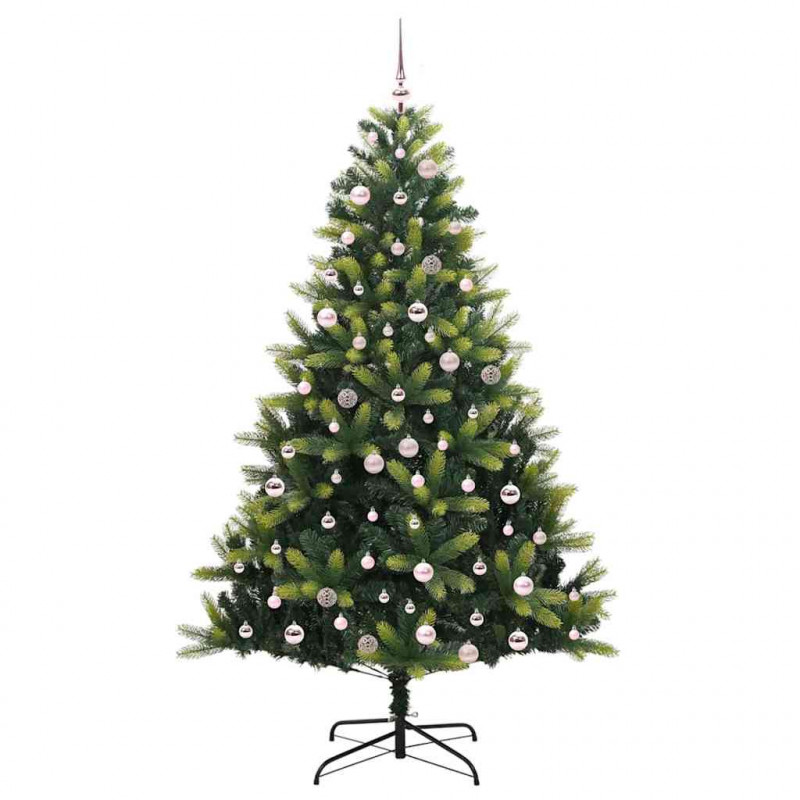 Sztuczna Choinka Składana na Święta 300 LED Zielony 240 cm