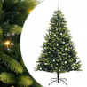 Sztuczna Choinka Składana na Święta 300 LED Zielony 240 cm