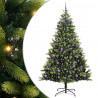 Sztuczna Choinka Składana na Święta 300 LED Zielony 240 cm