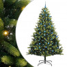 Sztuczna Choinka Składana na Święta 300 LED Zielony 240 cm