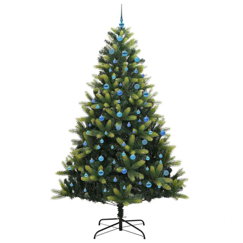 Sztuczna Choinka Składana na Święta 300 LED Zielony 240 cm
