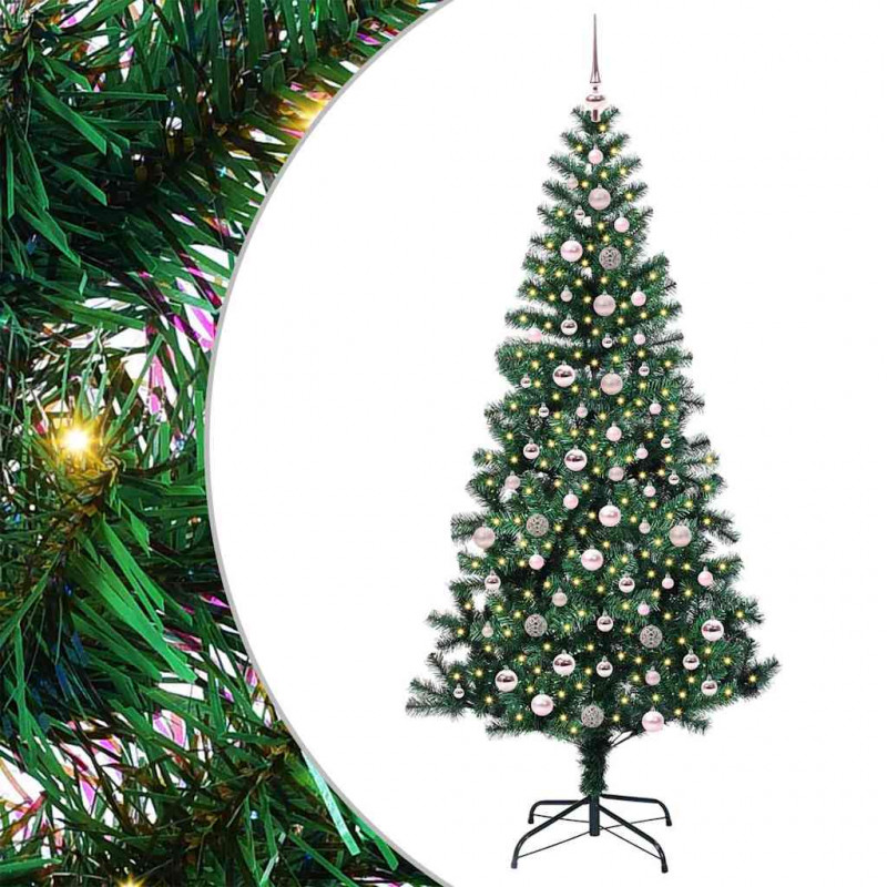 Sztuczna choinka z oświetleniem na Boże Narodzenie 240 cm