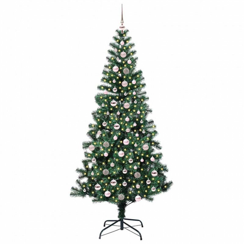 Sztuczna choinka z oświetleniem na Boże Narodzenie 240 cm
