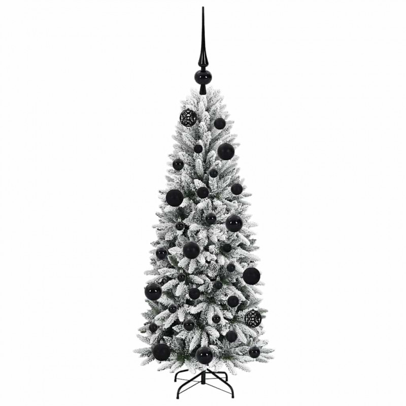Sztuczna choinka Biały 120 cm PVC, Plastik, Stal i PE