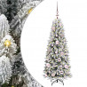 Sztuczna choinka Biały 120 cm PVC, Plastik, Stal i PE
