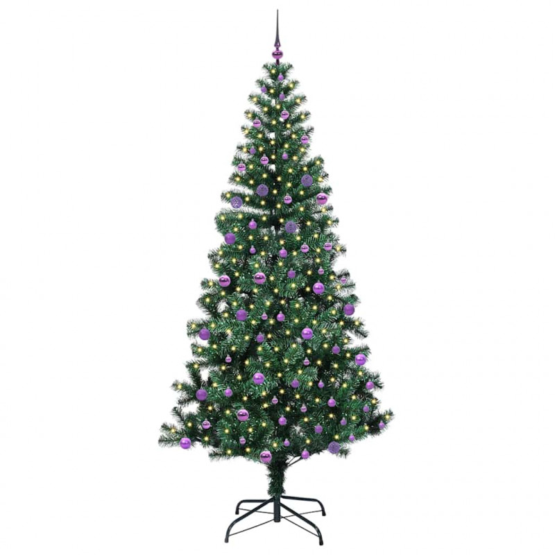 Sztuczna choinka z oświetleniem na Boże Narodzenie 240 cm