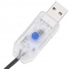 Choinka z 300 diodami LED z podstawą Czarny 180 cm PVC