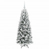 Sztuczna choinka Biały 120 cm PVC, Plastik, Stal i PE