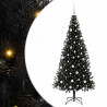 Choinka z 300 diodami LED z podstawą Czarny 180 cm PVC