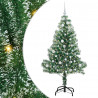 Sztuczna choinka z śnieżnym pokryciem z lampkami LED 150 cm