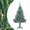 Sztuczna choinka z śnieżnym pokryciem z lampkami LED 150 cm