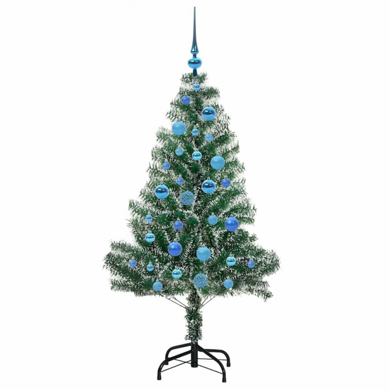 Sztuczna choinka z śnieżnym pokryciem z lampkami LED 150 cm