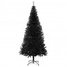 Choinka z 300 diodami LED z podstawą Czarny 210 cm PVC