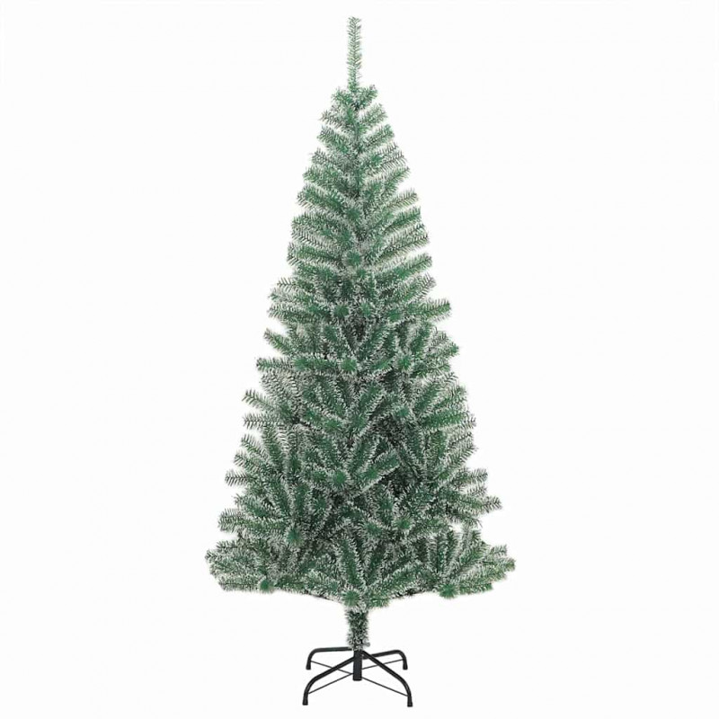 Sztuczna choinka z śnieżnym pokryciem z lampkami LED 210 cm