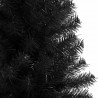 Choinka z 300 diodami LED z podstawą Czarny 210 cm PVC