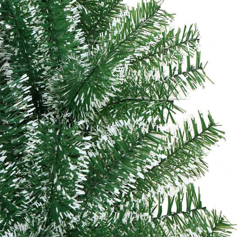 Sztuczna choinka z śnieżnym pokryciem z lampkami LED 210 cm