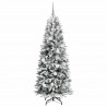Sztuczna choinka Biały 180 cm PVC, Plastik, Stal i PE