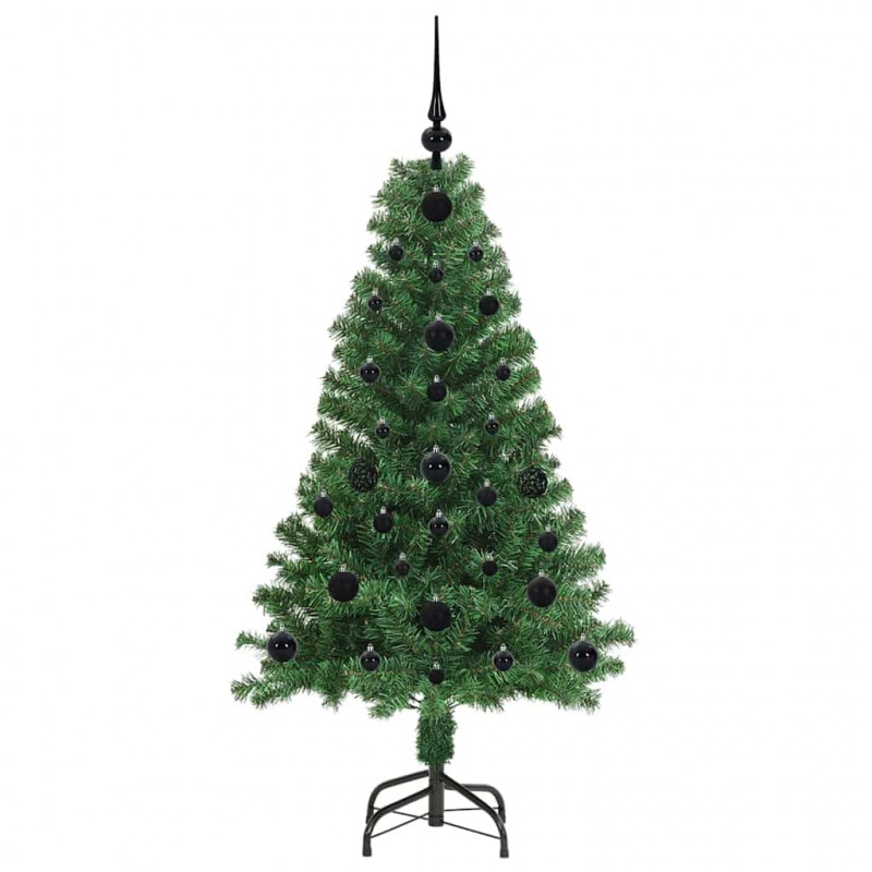 Sztuczna choinka z podstawą Zielony 120 cm PVC i Stal i Plastik