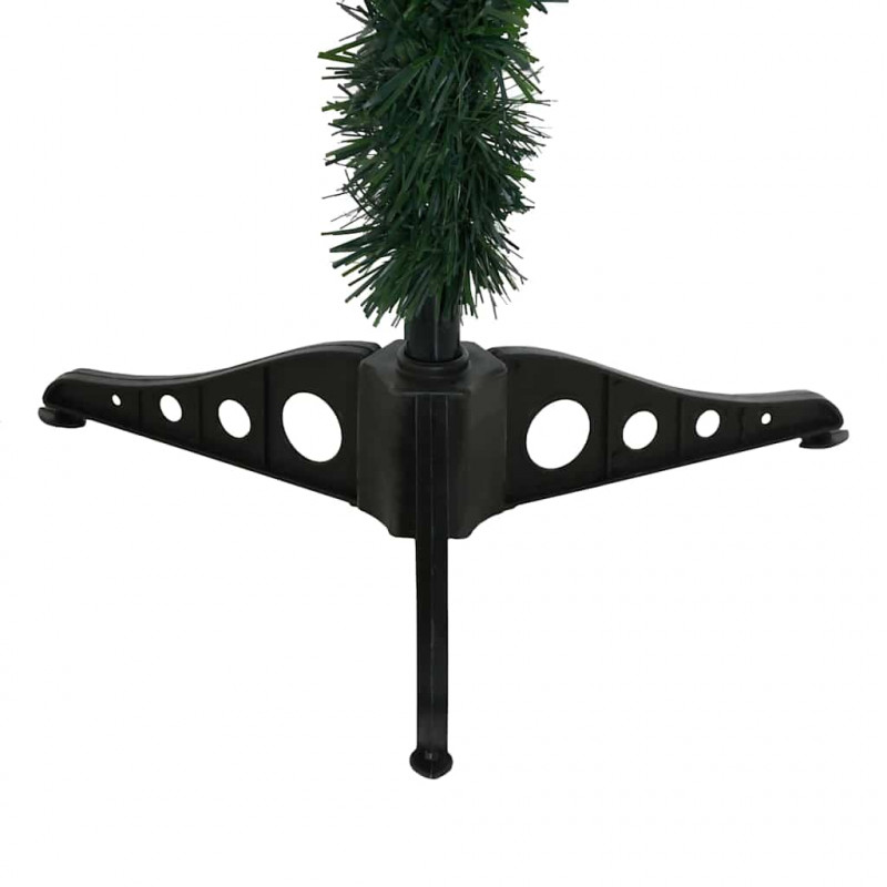 Sztuczna choinka z 150 diodami LED Zielony 150 cm PVC i stal