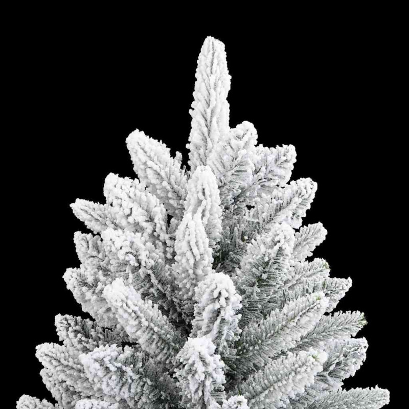 Sztuczna choinka Biały 210 cm PVC, Plastik, Stal i PE