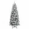 Sztuczna choinka Biały 240 cm PVC, Plastik, Stal i PE