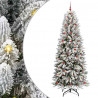 Sztuczna choinka Biały 240 cm PVC, Plastik, Stal i PE