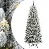 Sztuczna choinka Biały 240 cm PVC, Plastik, Stal i PE