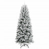 Sztuczna choinka Biały 240 cm PVC, Plastik, Stal i PE