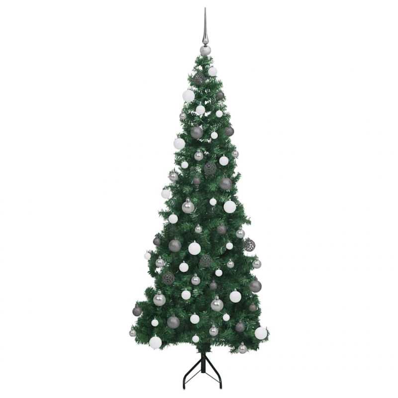 Rogowa Sztuczna Choinka z podstawą Zielony 180 cm PVC i Metal