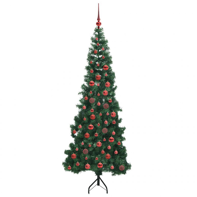 Rogowa Sztuczna Choinka z podstawą Zielony 180 cm PVC i Metal