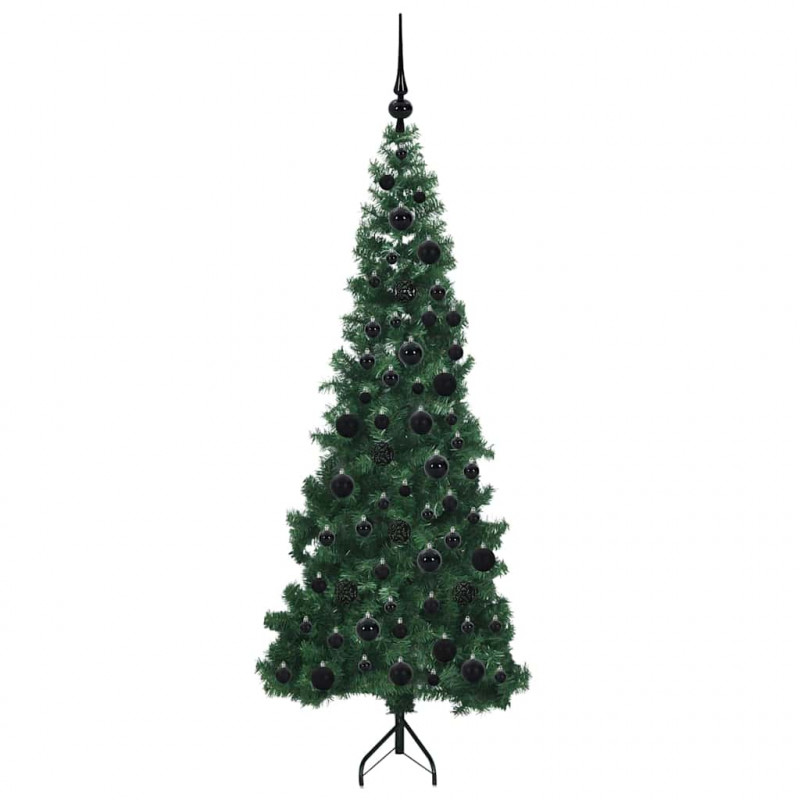 Rogowa Sztuczna Choinka z podstawą Zielony 180 cm PVC i Metal