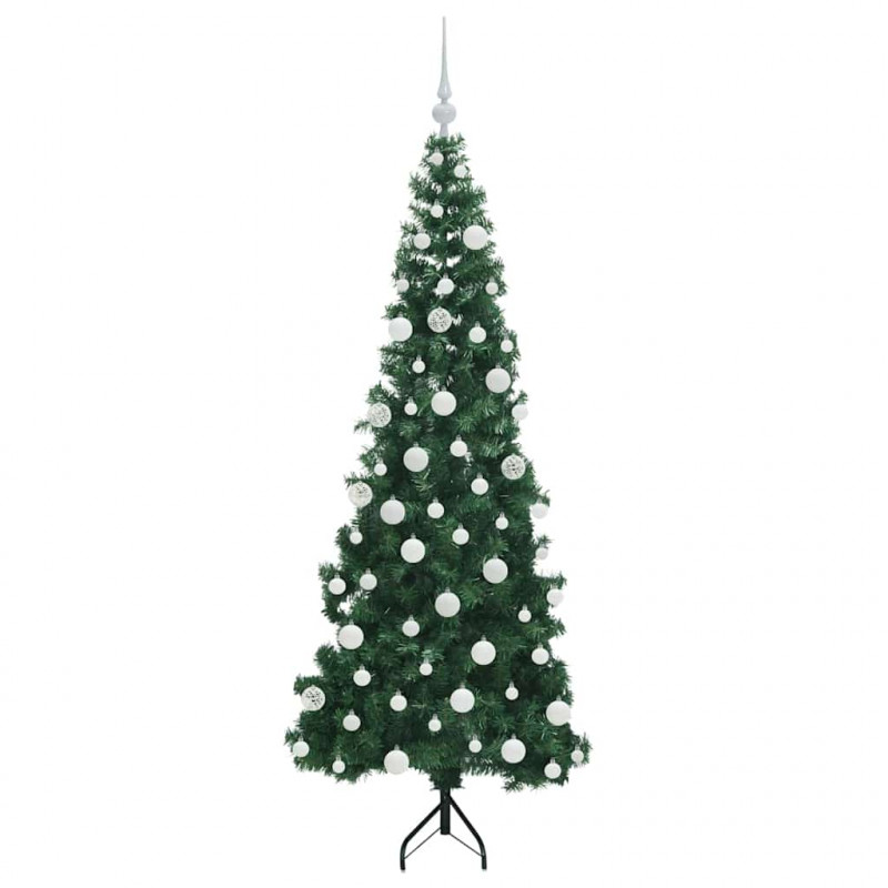 Rogowa Sztuczna Choinka z podstawą Zielony 180 cm PVC i Metal