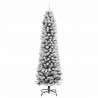 Sztuczna choinka z podstawą Biały 150 cm PVC, Metal i Plastik