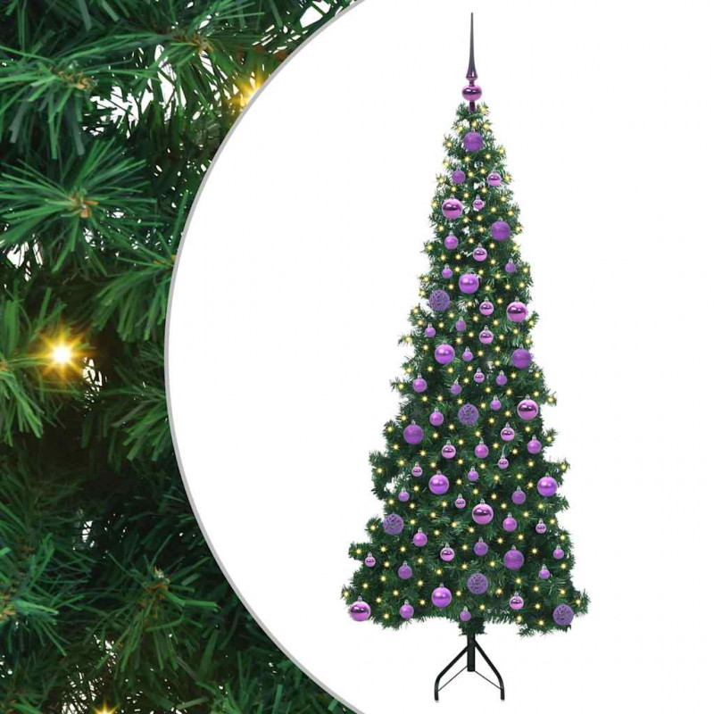 Rogowa Sztuczna Choinka z podstawą Zielony 180 cm PVC i Metal
