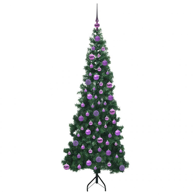 Rogowa Sztuczna Choinka z podstawą Zielony 180 cm PVC i Metal