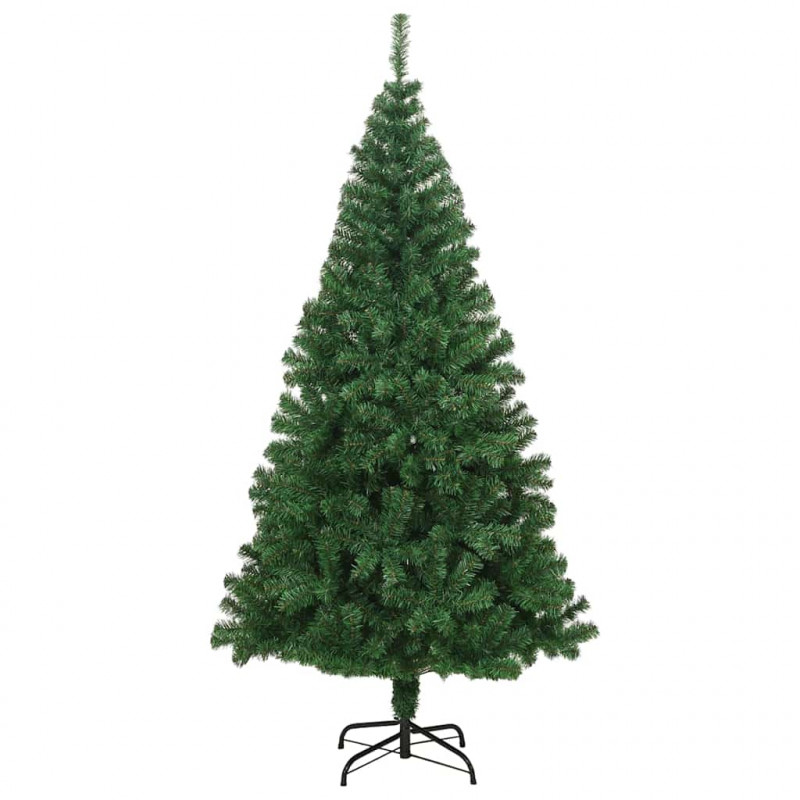 Sztuczna choinka z podstawą Zielony 240 cm PVC i Stal i Plastik