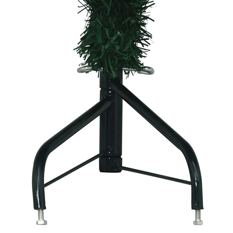 Rogowa Sztuczna Choinka z podstawą Zielony 240 cm PVC i Metal