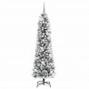 Sztuczna choinka z podstawą Biały 180 cm PVC, Metal i Plastik