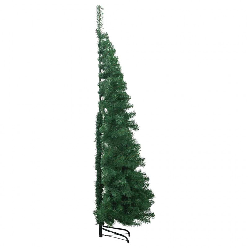 Rogowa Sztuczna Choinka z podstawą Zielony 240 cm PVC i Metal