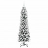 Sztuczna choinka z podstawą Biały 180 cm PVC, Metal i Plastik
