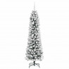 Sztuczna choinka z podstawą Biały 180 cm PVC, Metal i Plastik