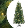 Sztuczna choinka z 150 diodami LED Zielony 120 cm PE i PVC