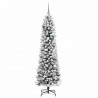 Sztuczna choinka z podstawą Biały 210 cm PVC, Metal i Plastik